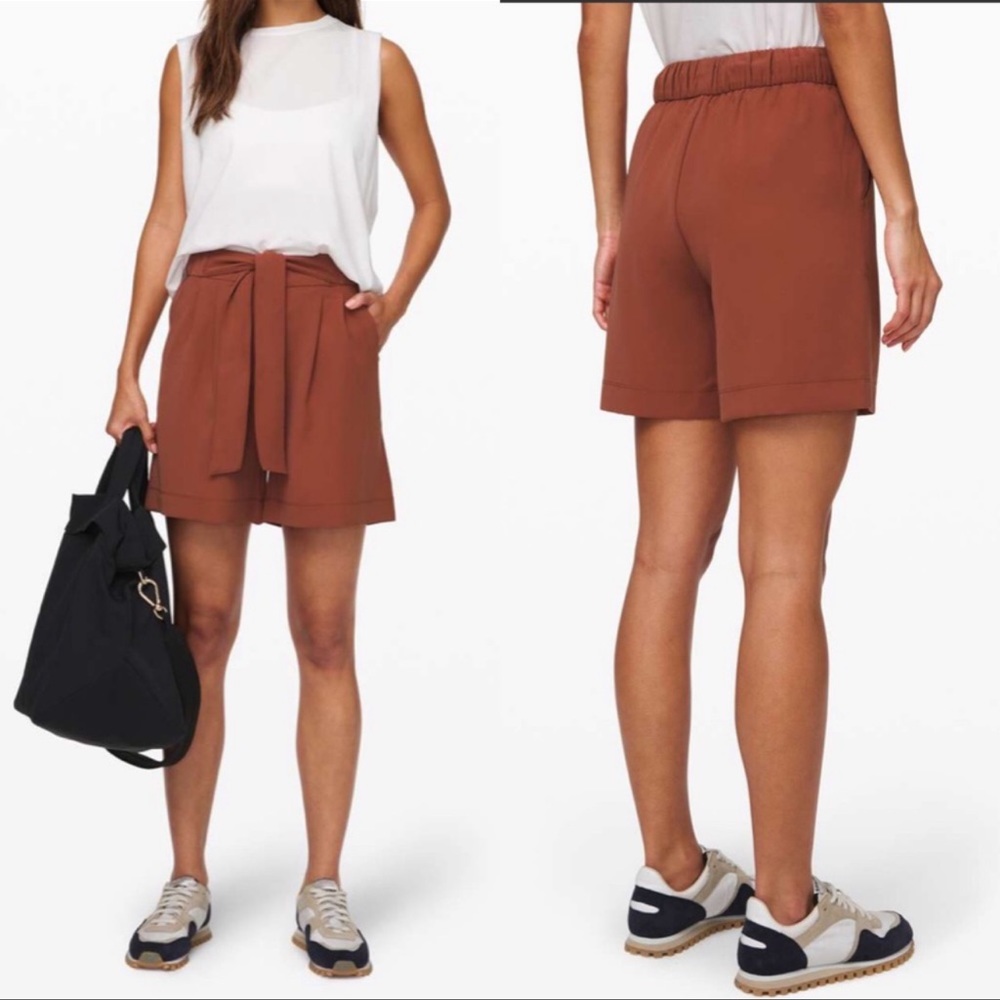 Lululemon Noir Shorts Rustic Clay Size 4